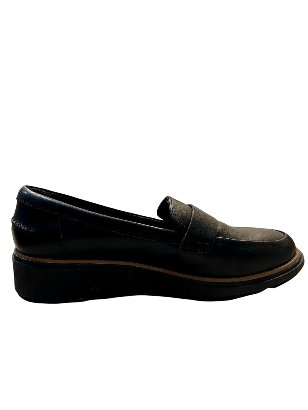 Clark’s Classic Black Leather Penny Loafers for Women